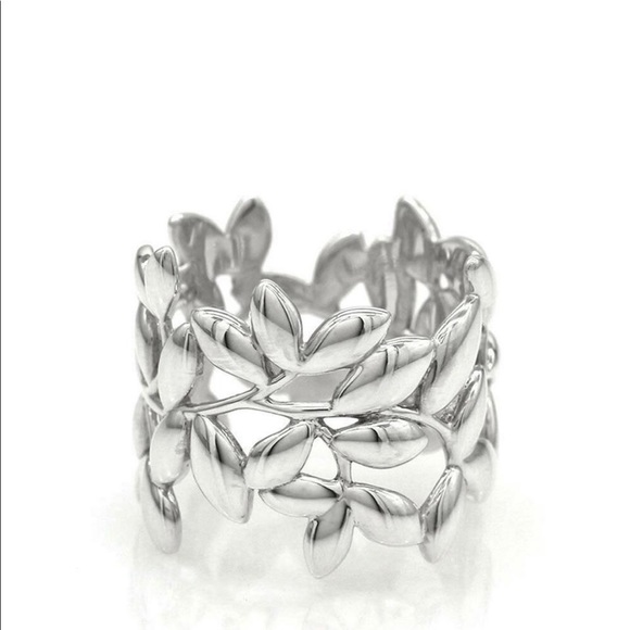 Tiffany & Co. Jewelry - Tiffany & Co Olive Leaf Band SS ring authentic